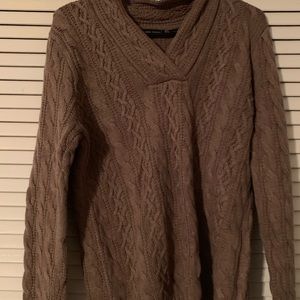 Jeanne Pierre 100 % Cotton Cable Sweater